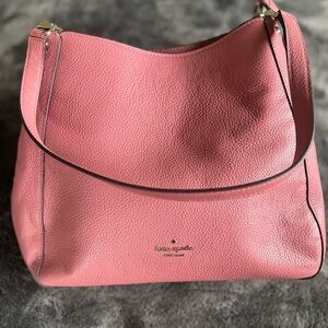 Kate Spade Pink Pebbled Leather Shoulder Bag